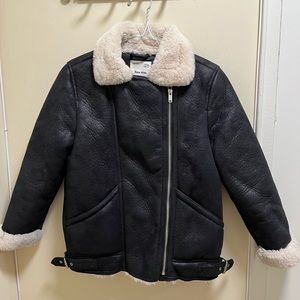 Zara Girls Faux Leather Biker Jacket